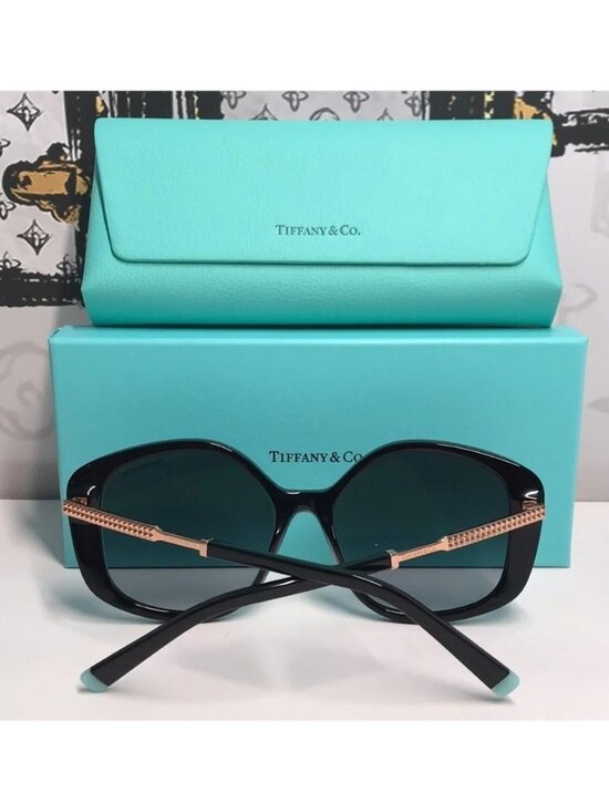 New Authentic  Tiffany & Co. Sunglasses TF 4192 80013C Black/Grey Gradient Women main image 9